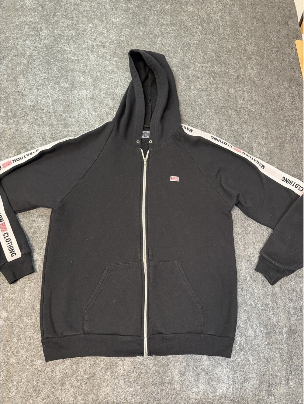 The Marathon Clothing TMC Nipsey Hussle Hoodie Men’s L Made USA Full Zip Black